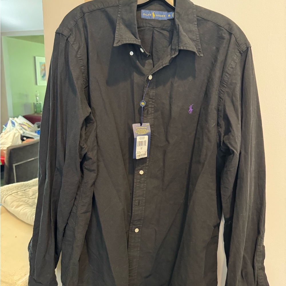 Ralph Lauren Black Casual Button Down Shirt